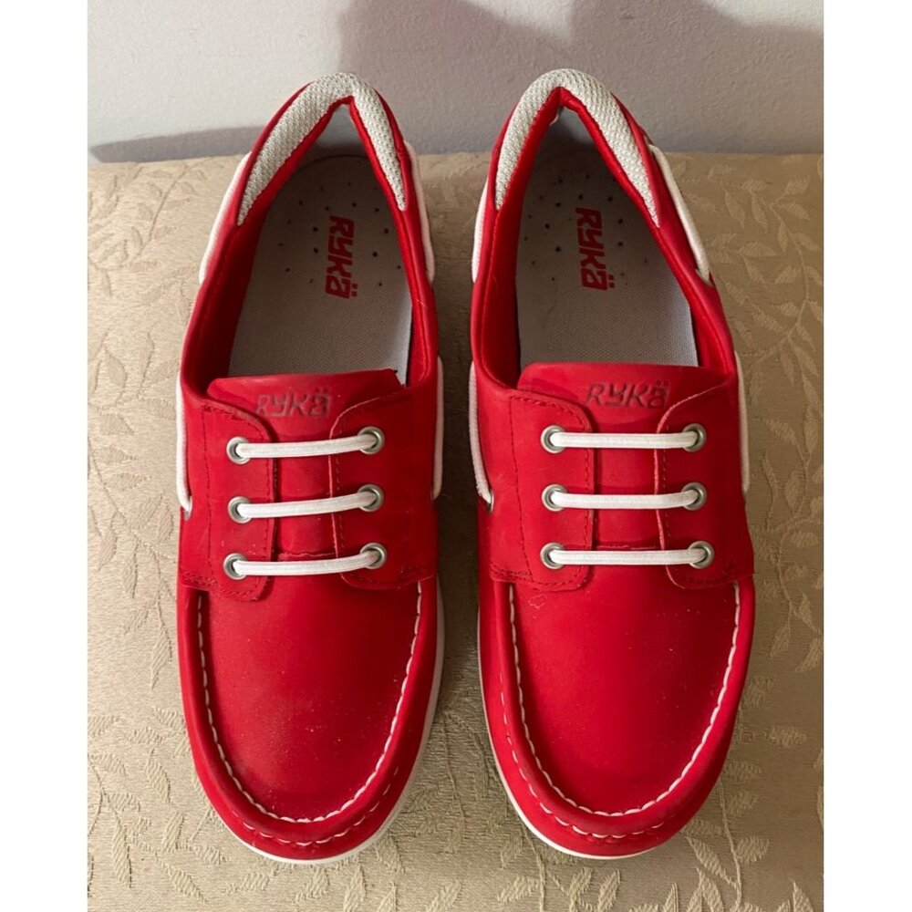 Ryka Womens Red Boat Shoes Casual Comfort Durable Sole Size 8.5 - Picture 3 of 9